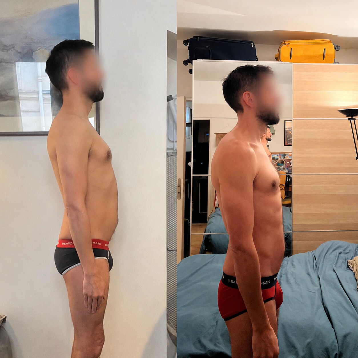 Transformation avant après client Coaching by Matt