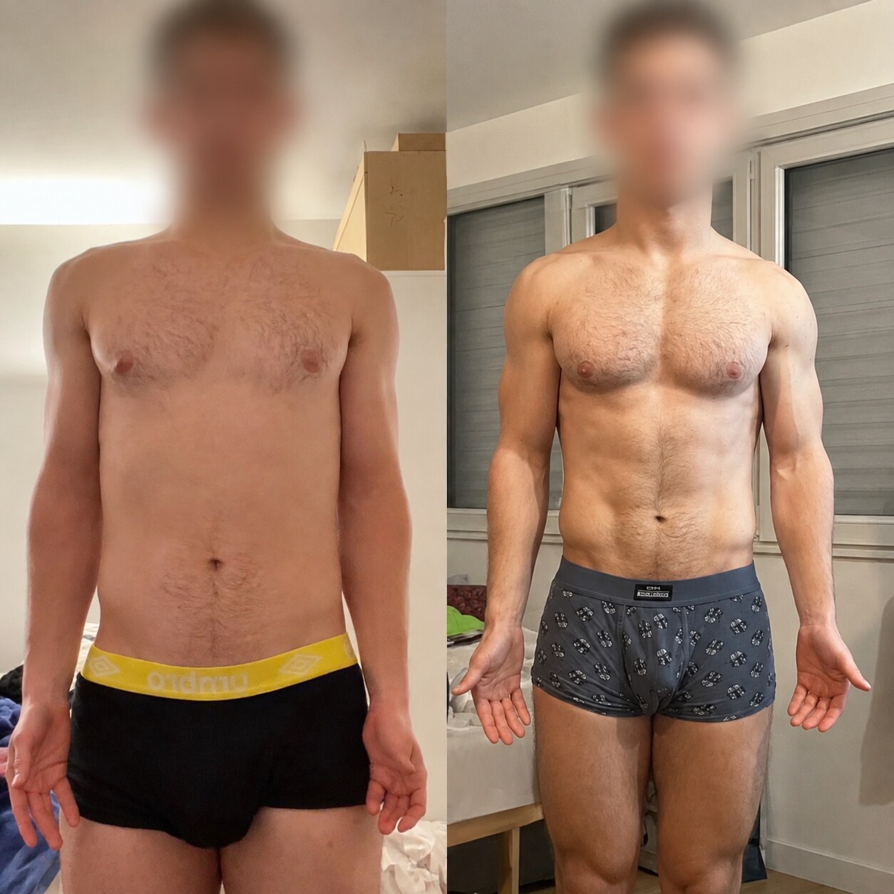 Transformation avant après client Coaching by Matt