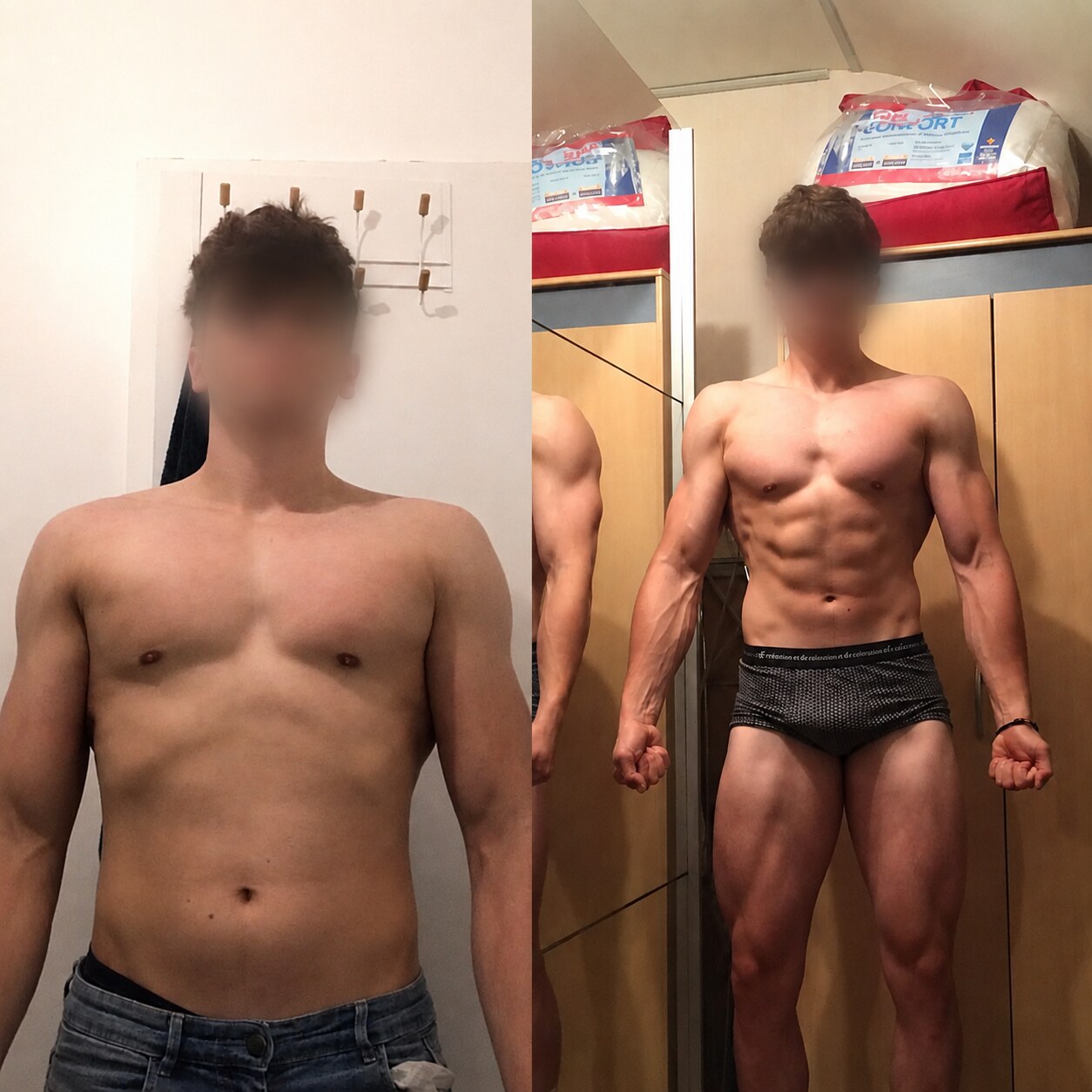Transformation avant après client Coaching by Matt