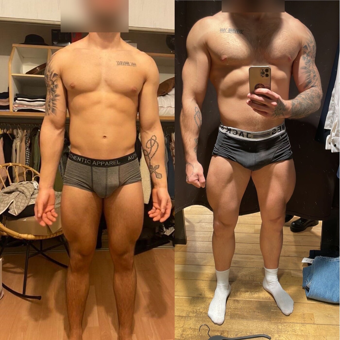 Transformation avant après client Coaching by Matt
