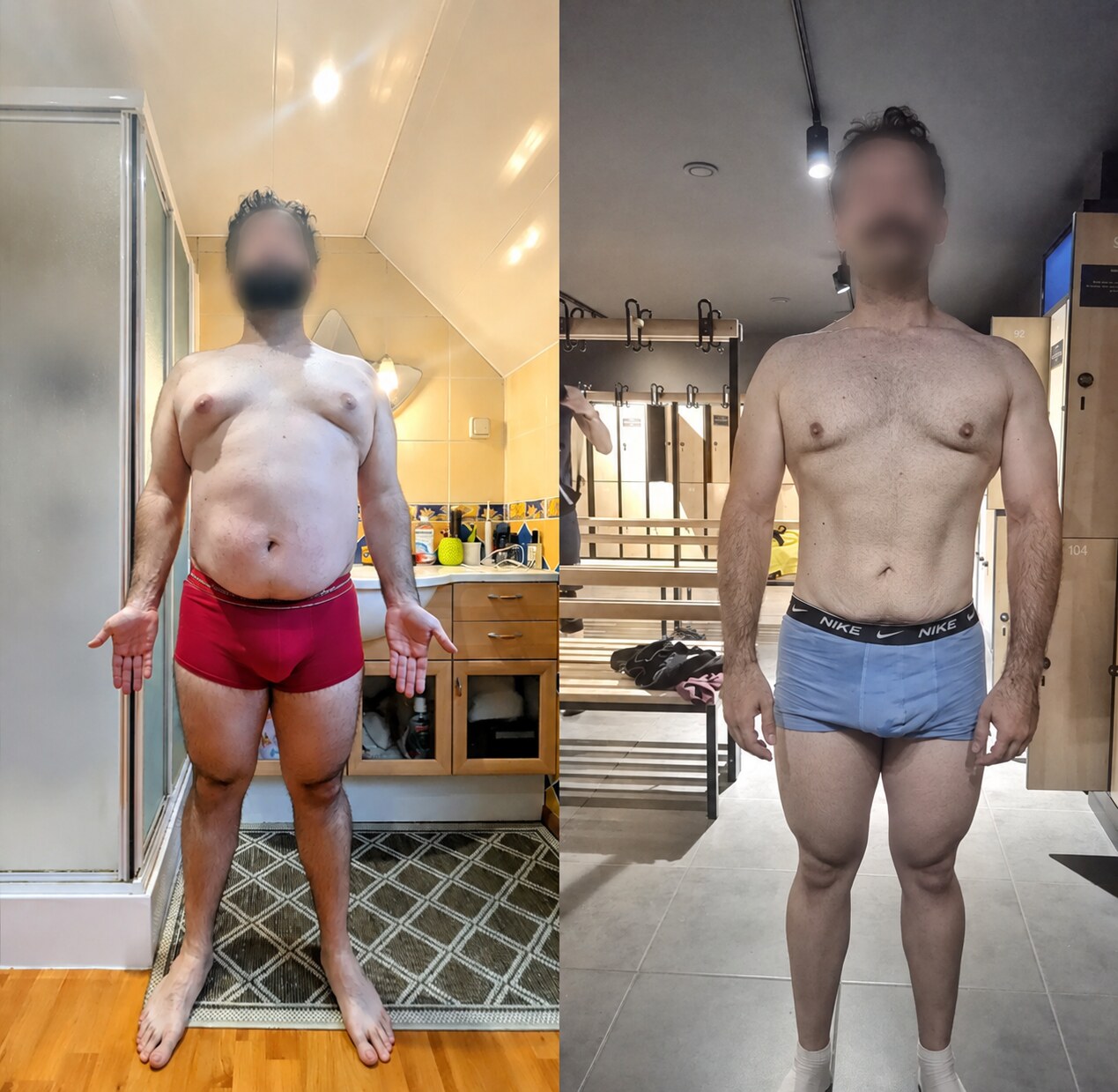 Transformation avant après client Coaching by Matt